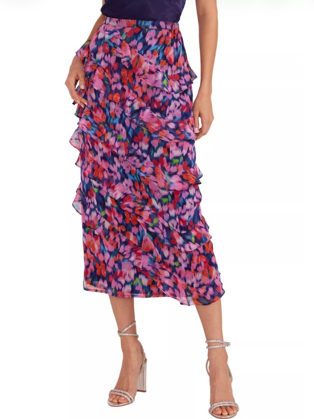 MINKPINK Calista Frill Midi Skirt